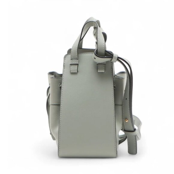 Loewe Hammock Drawstring Mini Leather Shoulder Bag Green - Picture 2 of 12